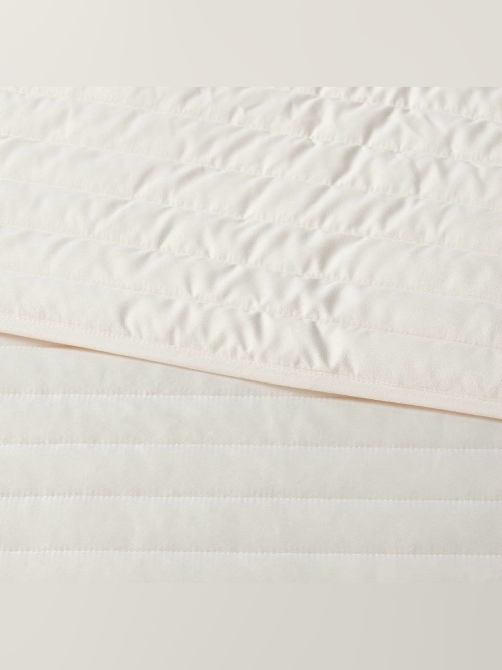 Twin/Twin Extra Long Satin Quilt Ivory - Room Essentials™ - Picture 9 of 9